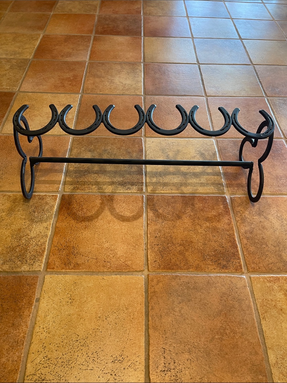 Metal Horse Shoe handmade boot rack - Black - Picture 4 of 4